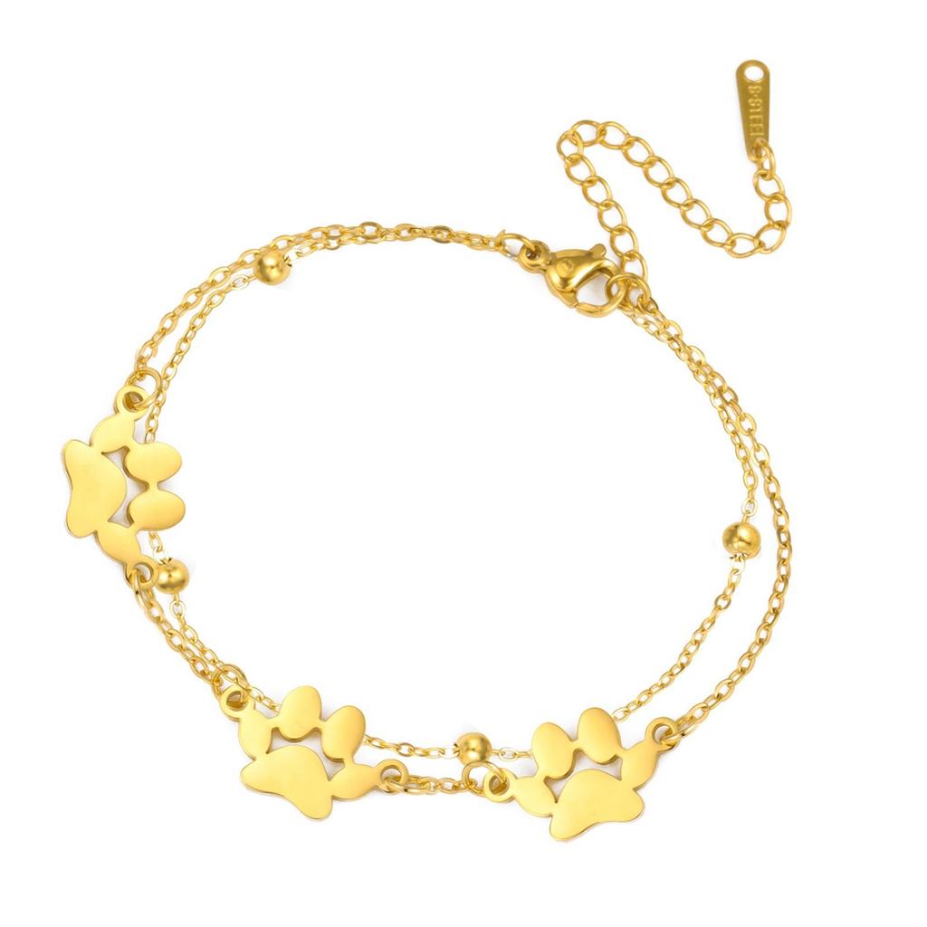 Pet Cat Dog Hip Hop Couple Bracelets Unisex Jewelry Valentine's Day Gift Accessories