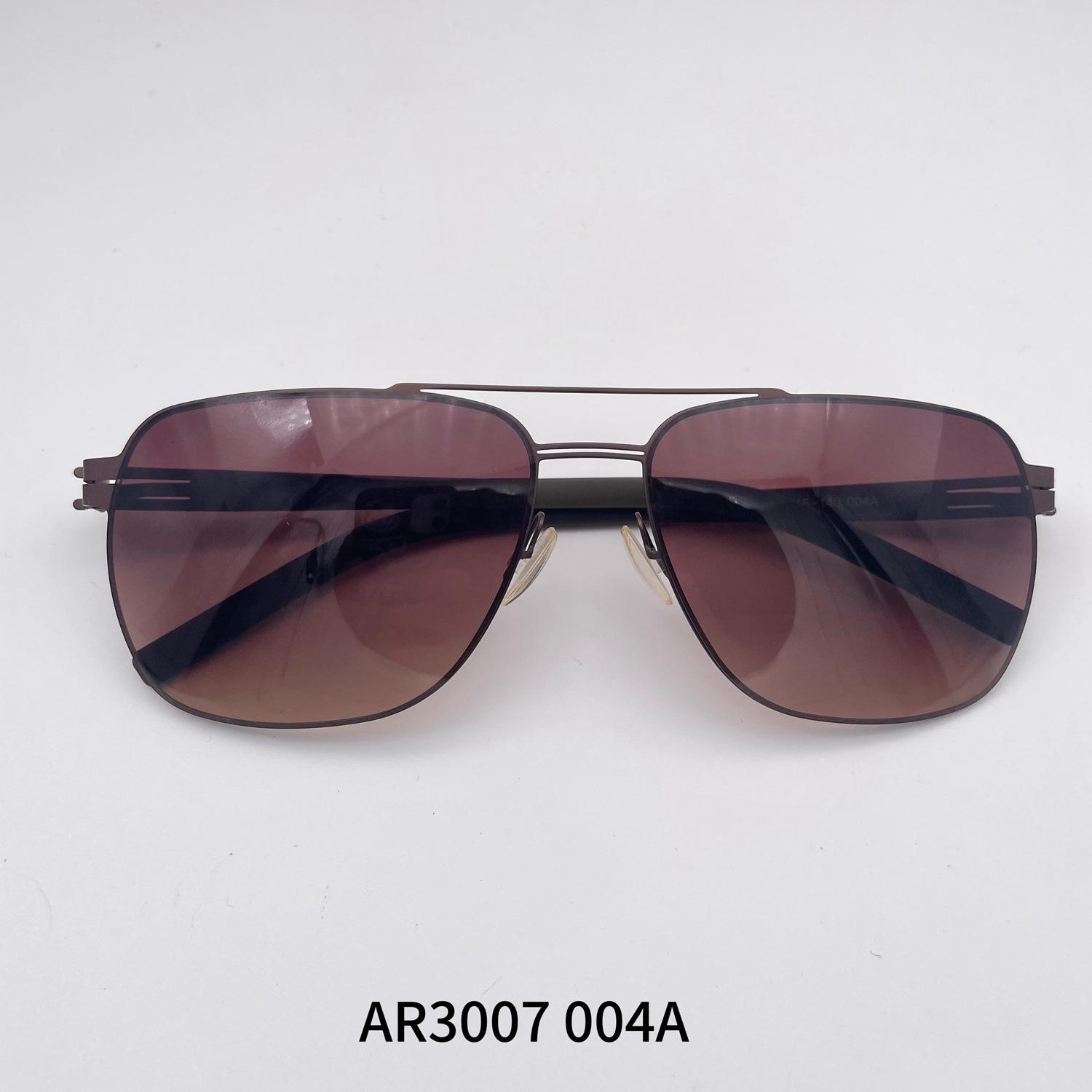 

AR3007 Берлинские сверхлегкие стальные очки-авиаторы, безвинтовая двойная переносица