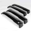 Set Glossy Pure Black Side Door Handle Cover Trim For 24-25 Toyota Tacoma Pickup