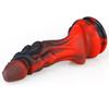 Black Unicorn Mixed Color Liquid Silicone Big Penis Simulation Posterior Anal Plug Fake Penis Adult Products