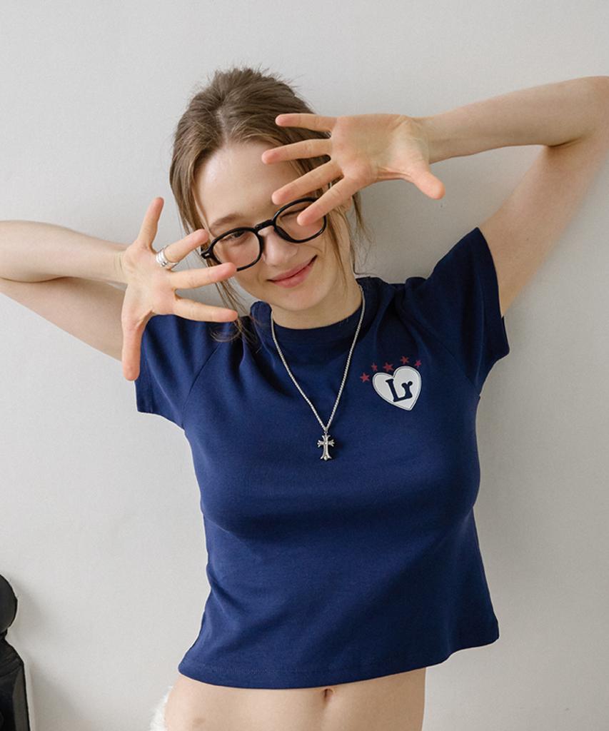 Leteoli Lr Number Point T-Shirt_Navy