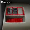 Real Soft Carbon Fiber Sticker For Toyota RAV4 2006 2007 2008 2009 2010 2011 2012 LHD Car Headlight Switch Frame Interior Panel