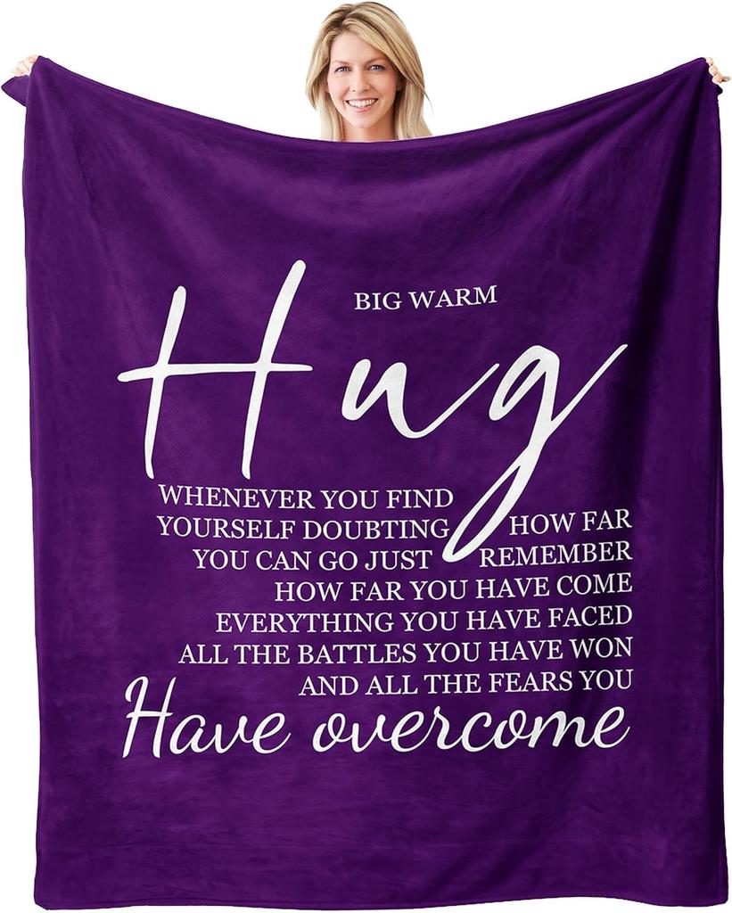 Healing Hug Throw Blanket x  Get Well Sympathy Inspirational Gifts for Women  Cancer Care  Surgery Recovery Gift