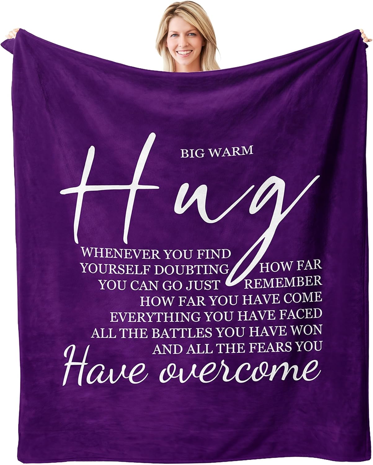 Healing Hug Throw Blanket X Inspirational Gifts for Women Get Well Sympathy SelfCare Throw Blankets 40x50in