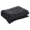 Heavy-duty Steel Tube Folding Bed, Black Frame with Black Pearl Cushions