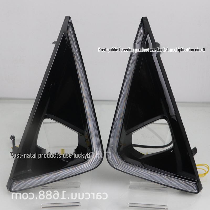 18-19 Toyota Alphard Two-Tone LED Daytime Running & Low Trim Fog Lights