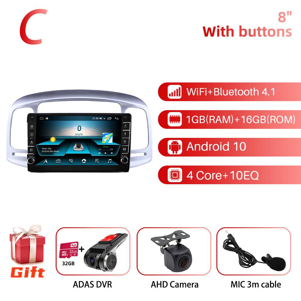 2 Din Car Multimedia Player for Hyundai Accent 2006-2011 Screen Android Radio Stereo GPS Navigation Head Unit Autoradio Carplay