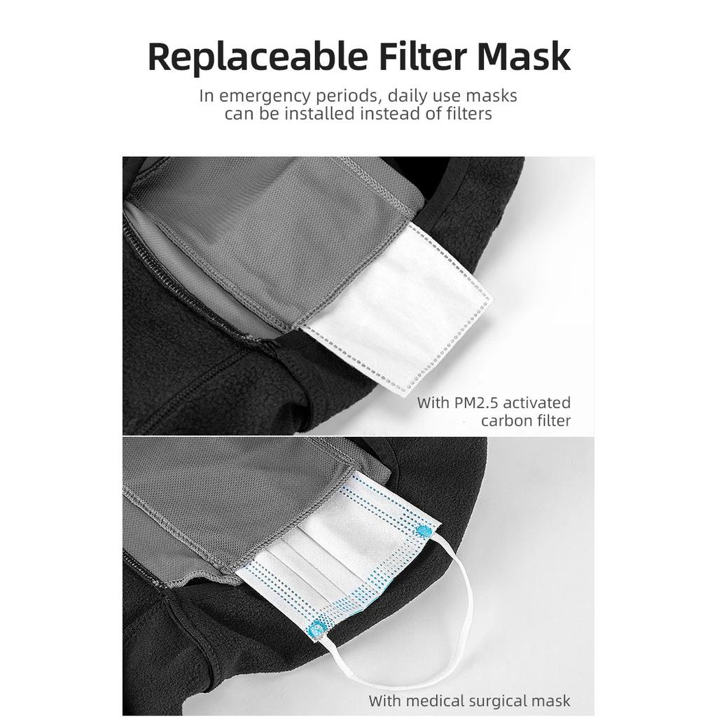 Rockbros 360 Motorcycle Bike Balaclava with PM2.5 Filter