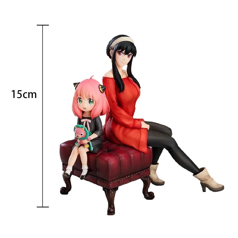 15CM Anime Figure Anya Alstreim Yor Forger Action Table Decoration Model Toy Gift For Children SPY FAMILY PVC Poseable Articulated Scale Detailed