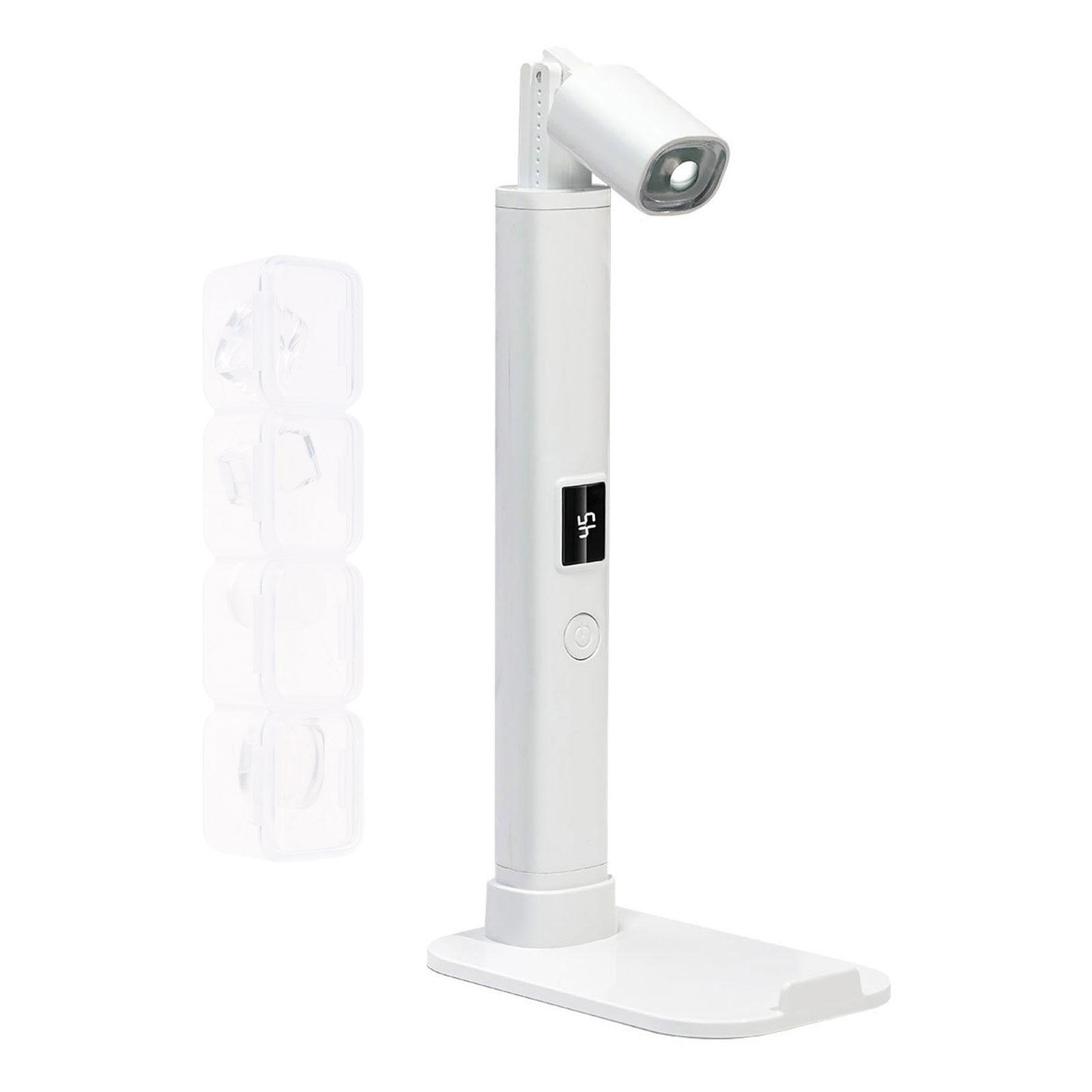 

УФ-светодиодная лампа для ногтей, ручная гелевая лампа для ногтей с регулируемой подставкой, портативная аккумуляторная сушилка для ногтей для маникюра