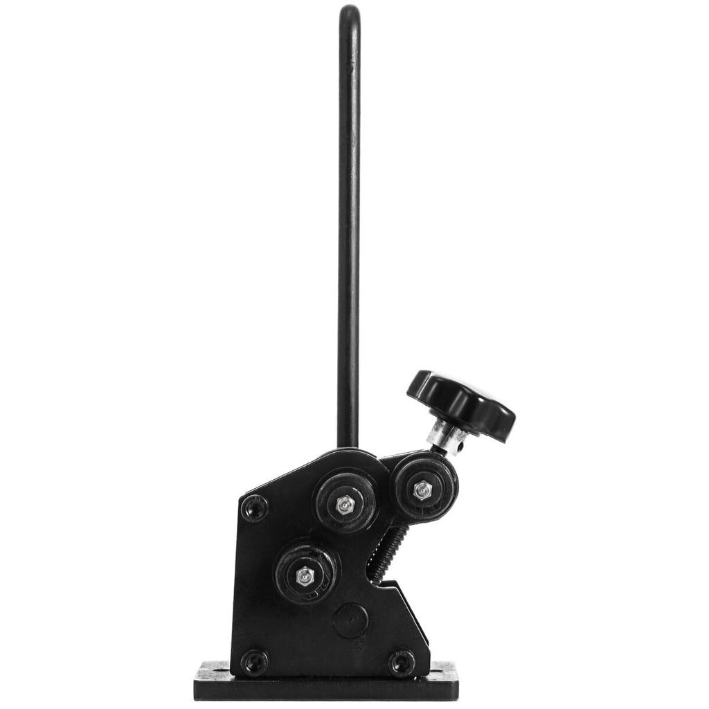 Manual Ring Roller Bender Metal Sheet Roll Bending Rolling Machine 343mm Hand Tubing Bender Steel Ring Roller Bender 3-1/2'' Handle Handheld Hand