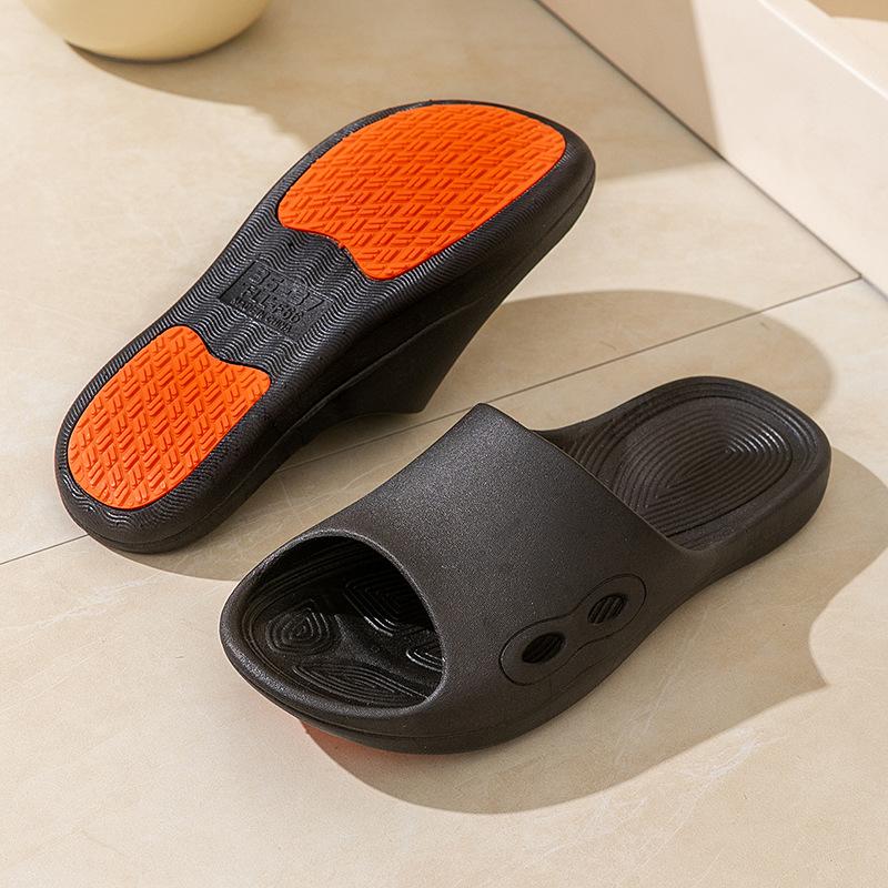 Men and Women's Solid Color Simple Indoor Slippers, Comfortable Breathable Anti-Slip Wear-Resistant Shock Absorbing Sandals