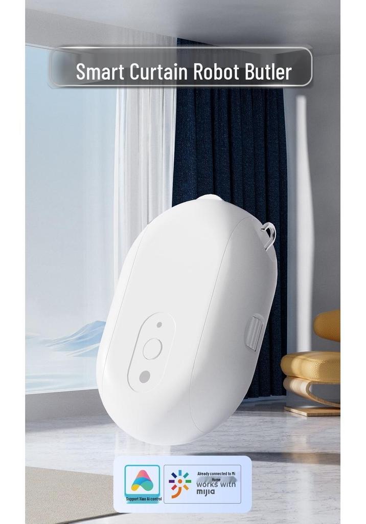 Kompatibel mit Mijia App Smart Curtain Roboter: Fernbedienung, Zeitschalter, Xiao Ai Tongxue Sprachsteuerung.