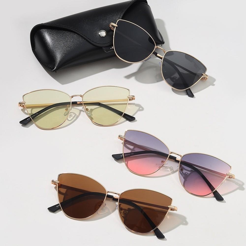 Sun Protection UV400 Eyewear Multicolor Big Frame Sun Glasses Fashion Cat Eye Sunglasses  Unisex