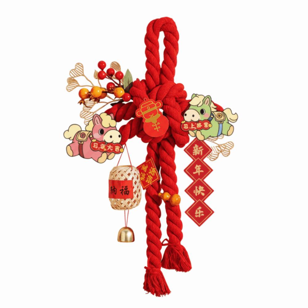 Baumwolle Frühlingsfest Anhänger Viel Glück Neujahrsdekoration Veranda Tür