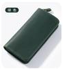 Premium Leather Travel Wallet - Zippered Organizer with Pen Slots, Card Holder Multi-Functional Travel Essentials Pouch