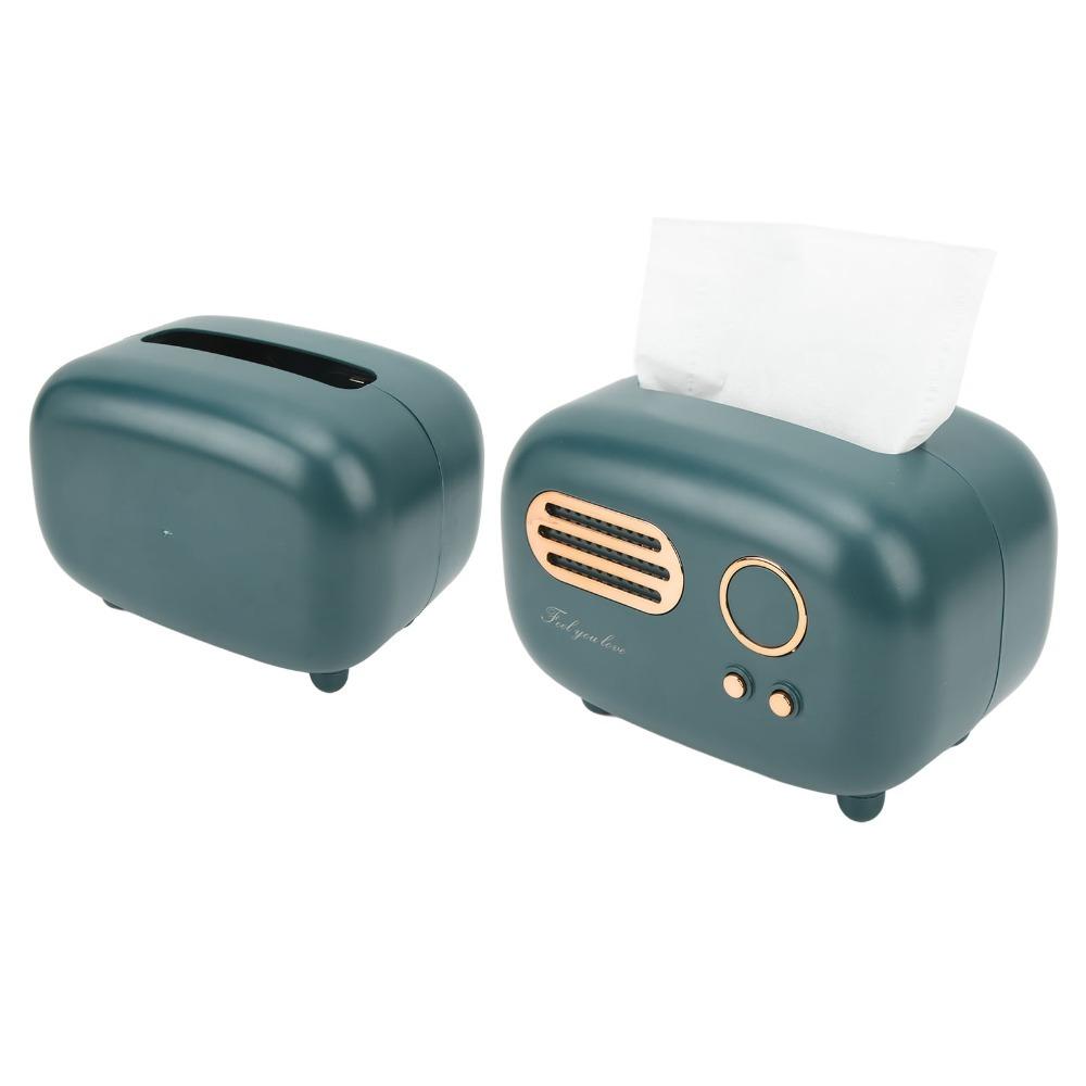 Lake Green Tissue Box Holder Retro Napkin Dispenser Tissue Storage Box Bedroom Night Stand
