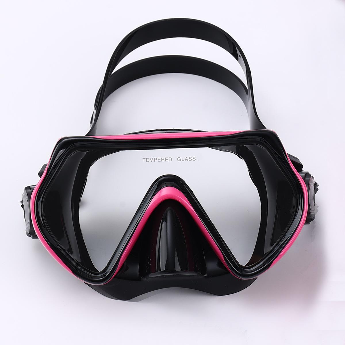

Diving goggles in children s large frame diving glasses large frame 3D three-dimensional fit anti-fog and waterproof one size fits all