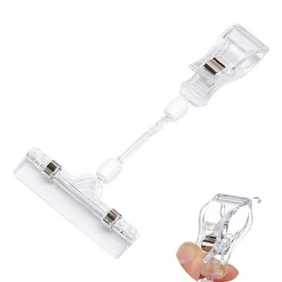 Plastic Shelf Clamp Price Label Tag  Advertising Clips Holders Sign Display