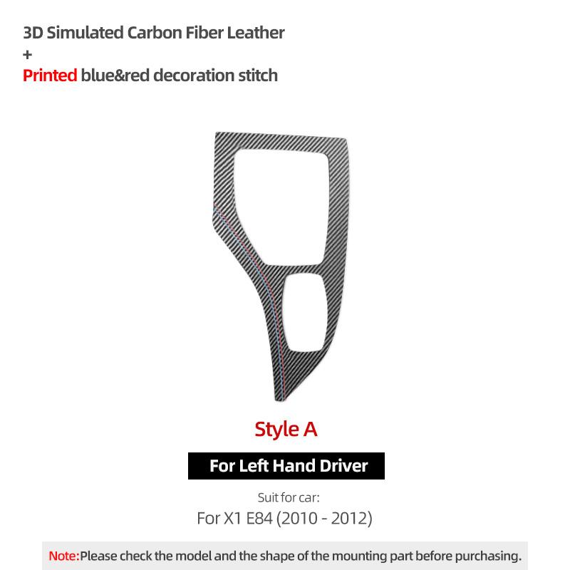 For BMW X1 E84 2010-2014 Made of Alcantara Car Interior Center Console Gear Shifter Panel Trim Performance Sticker Accessories