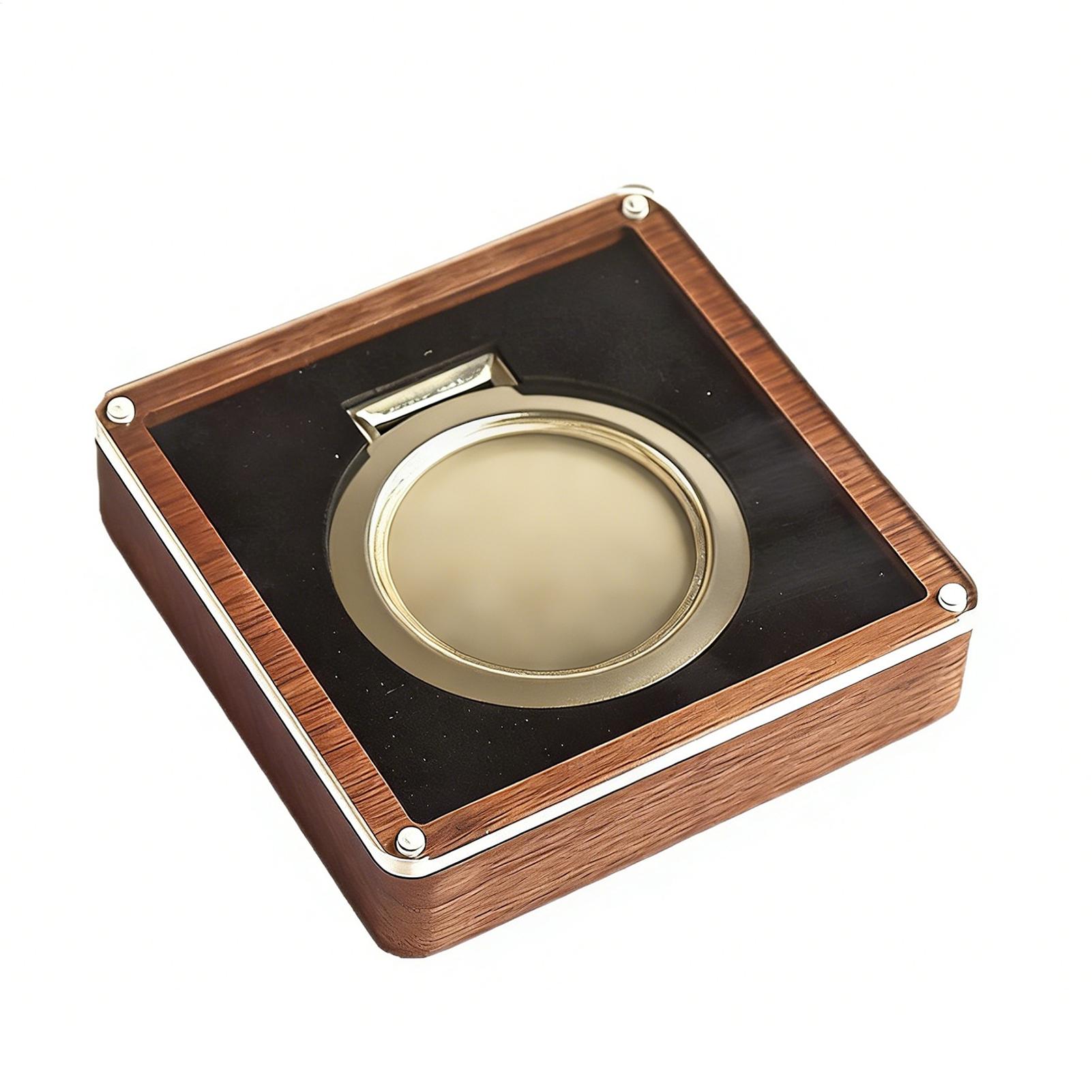 

Деревянная шкатулка для значков и медалей, маленькая прозрачная акриловая шкатулка для хранения сувениров, дисплей для значков, хранение значков 11 см, подарочная коллекционная коробка CHINA