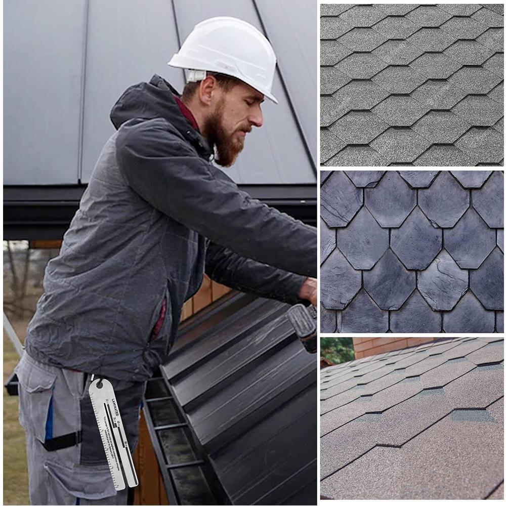 2pcs Shingle Gauges with Mountaineering Buckle for Measuring and Analyzing