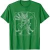 Rock Cat Guitar Music Funny Feline Rocker Design T-Shirt