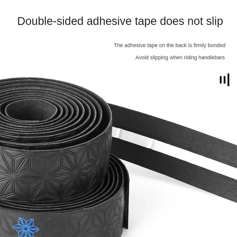 Road Bike Handlebar Tape with PU Wrap Anti-Vibration Anti-Slip Shock Handle Bar Tape Bicycle Handlebar Tape Cycling Supplies