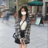 Women's Autumn Plaid Shirt - Mi-Style Loose Long Sleeve Cardigan Top