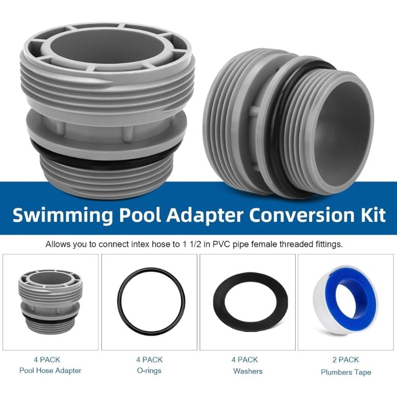 Pool Hose Adapter Conversion Swimming Pool Filter Hose Connector Waterproof Pool Hose Adapter Pump Connection