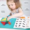 Magnetic Tangram Puzzle Intelligence 3D Geometric Shape Jigsaw Puzzle Board Game Montessori Educational Toys for Children Gift