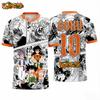 Dragon Ball Z Goku Japanese Style 3D  Soccer Jersey For Men Women Kids Sports Anime Tee Casual
