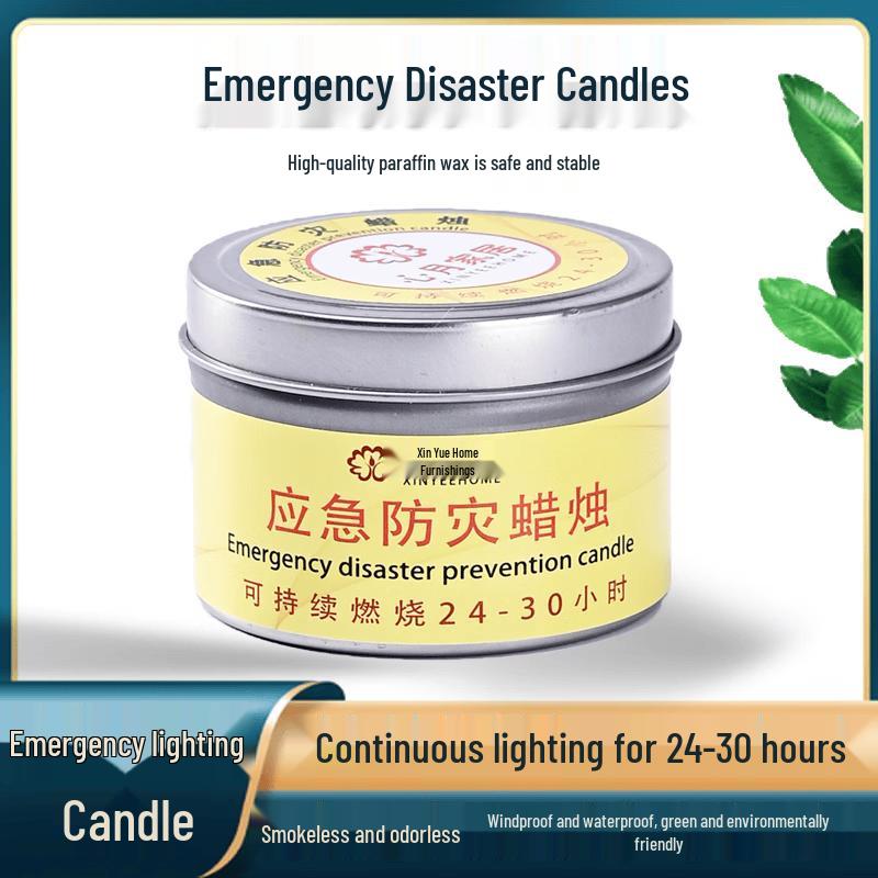 LIEI White Emergency Jar Candle
