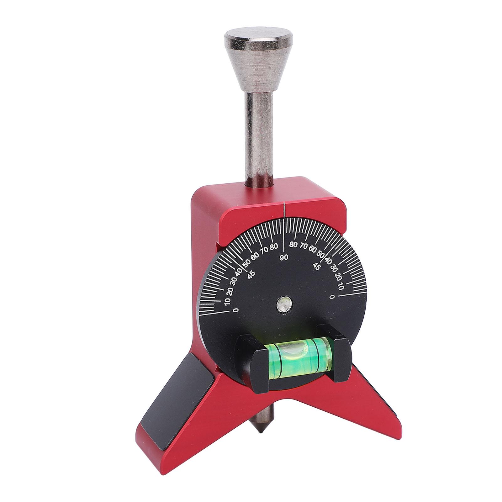

Pipe Center Finder Y Shaped Magnetic Pipe Marker Centering Head Tool with Adjustable Scale Bubble Level Protractor for