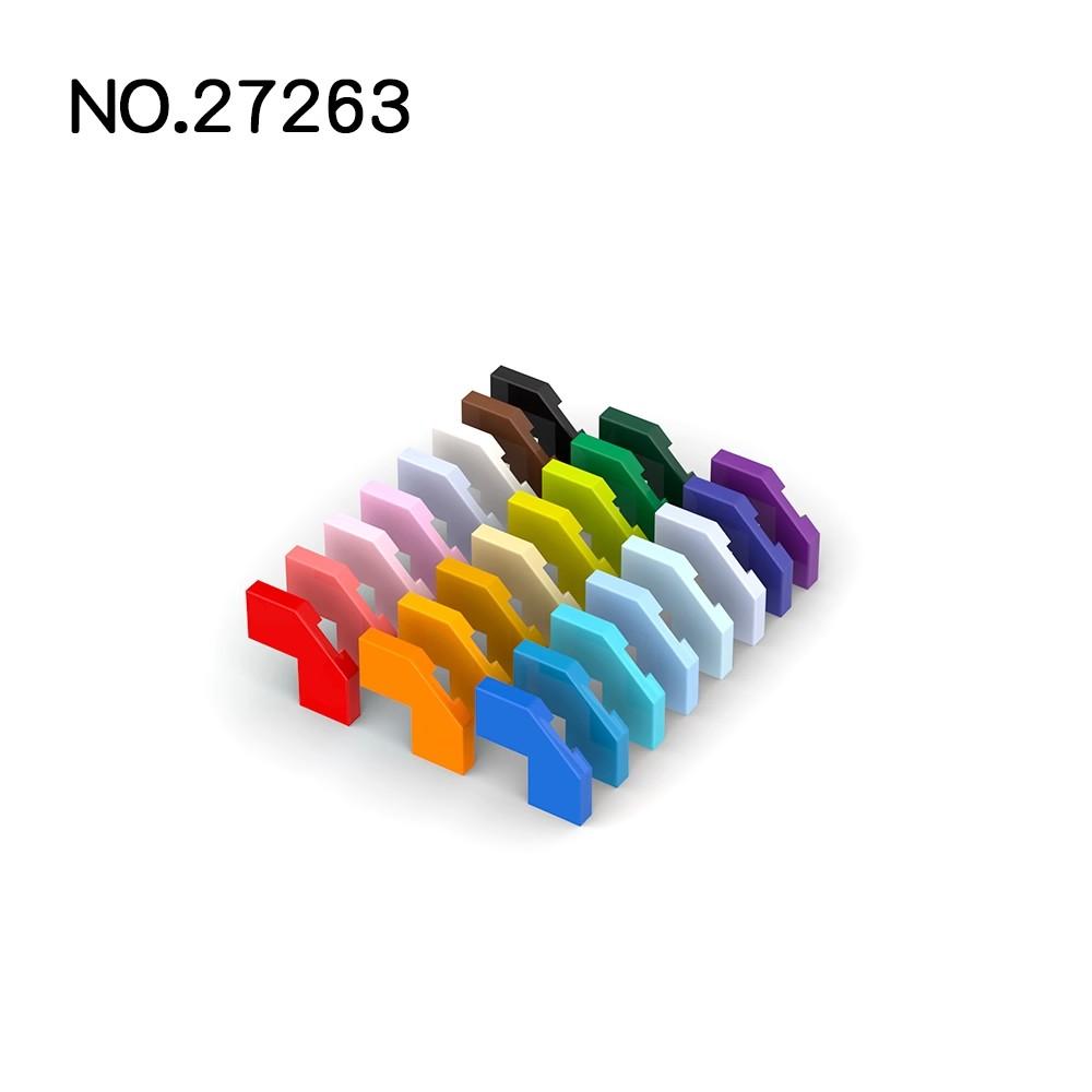 20 Stück MOC Kompatible Baustein-Teile 27263 54578 Fliese Modifiziert Facette 2 x 2 Ecke mit Gechnittener Ecke Baustein Teile DIY Bri
