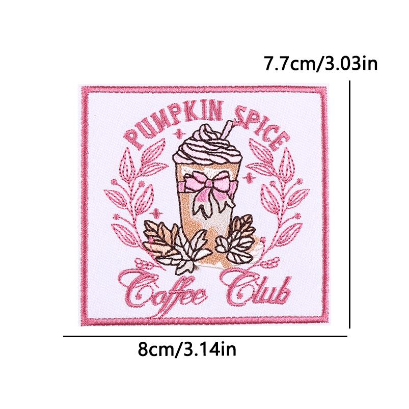Hats Jeans Sew /Ironing Patch Square Cartoon Letter /Slogan Embroidered Diy Iron On Patches For Clothing Backpack Jackets Badges 