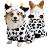 Warm Coral Fleece Dog & Cat Costume for Autumn/Winter - Suitable for Teddy, Corgi, and More