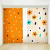 Cartoon Orange Pear Fruit Simple Creative Bedroom Curtains Flower Girls Room Study Window High Shading Curtain Refreshing Style