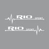 2Pcs Car Styling Side Window Sticker Emblem Decoration For KIA Sportage Ceed Sorento Cerato Optima Picanto Rio Soul Cadenza Niro gbnkr30