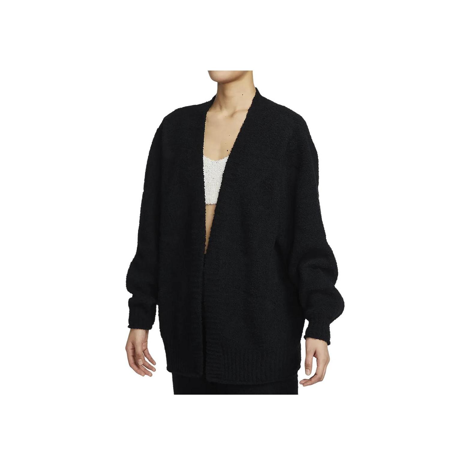 

Женский свитер Nike Sportswear Phoenix Cozy Boucle Knit, топы, черный FZ1712-010