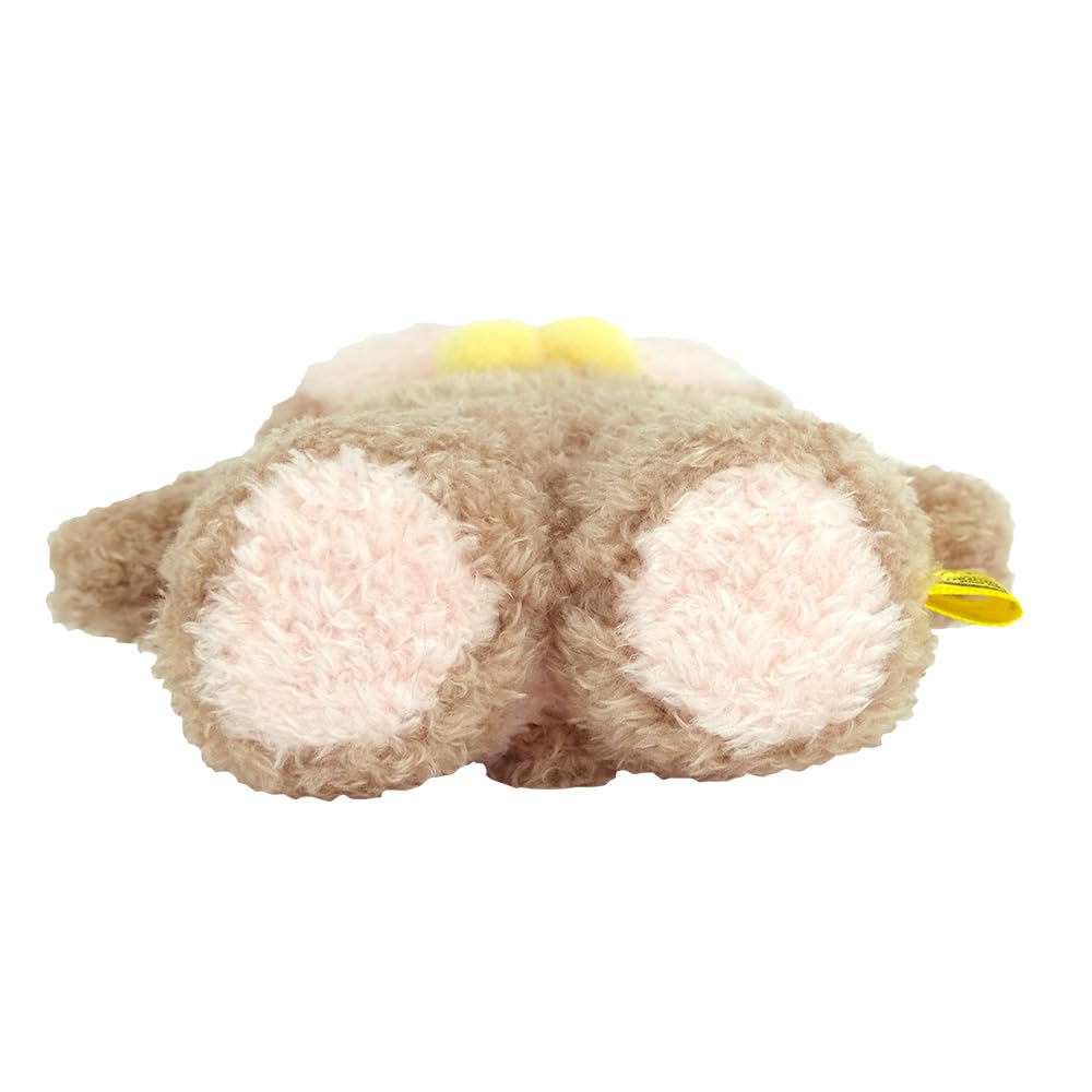 SunLemon Fuwa Fuwatatton S Japanese Monkey Plush Toy, 12.5 x 6 x 15cm, Cute Monkey, Hot Springs, Zoo, P-1603