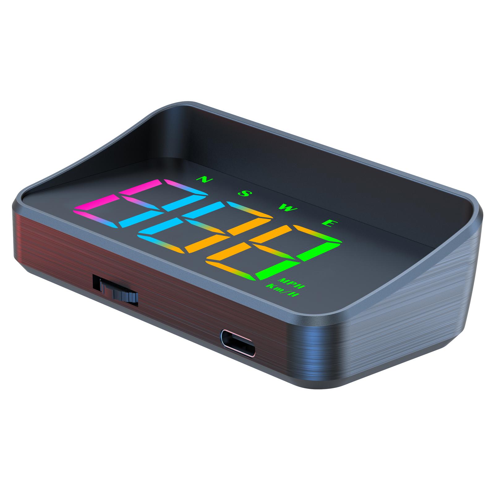 

Car HUD Windshield GPS Speedometer Projector System with High Definition Display Over Speed Alert Displays Speed Plug and Play