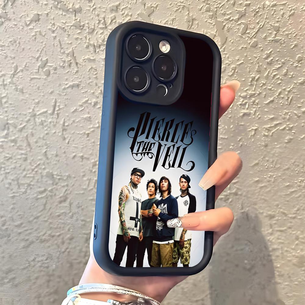 Pierce The Veil Band Phone Case For IPhone 17 Pro Max 16 15 14 Pro Max IPhone 13 Pro Max 11 Plus Silicone Cover