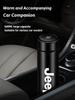 För Jeep Bil Rostfritt Stål Termosflaska LED Intelligens Temperaturkopp För Jeep Grand Cherokee Wrangler Gladiator Compas