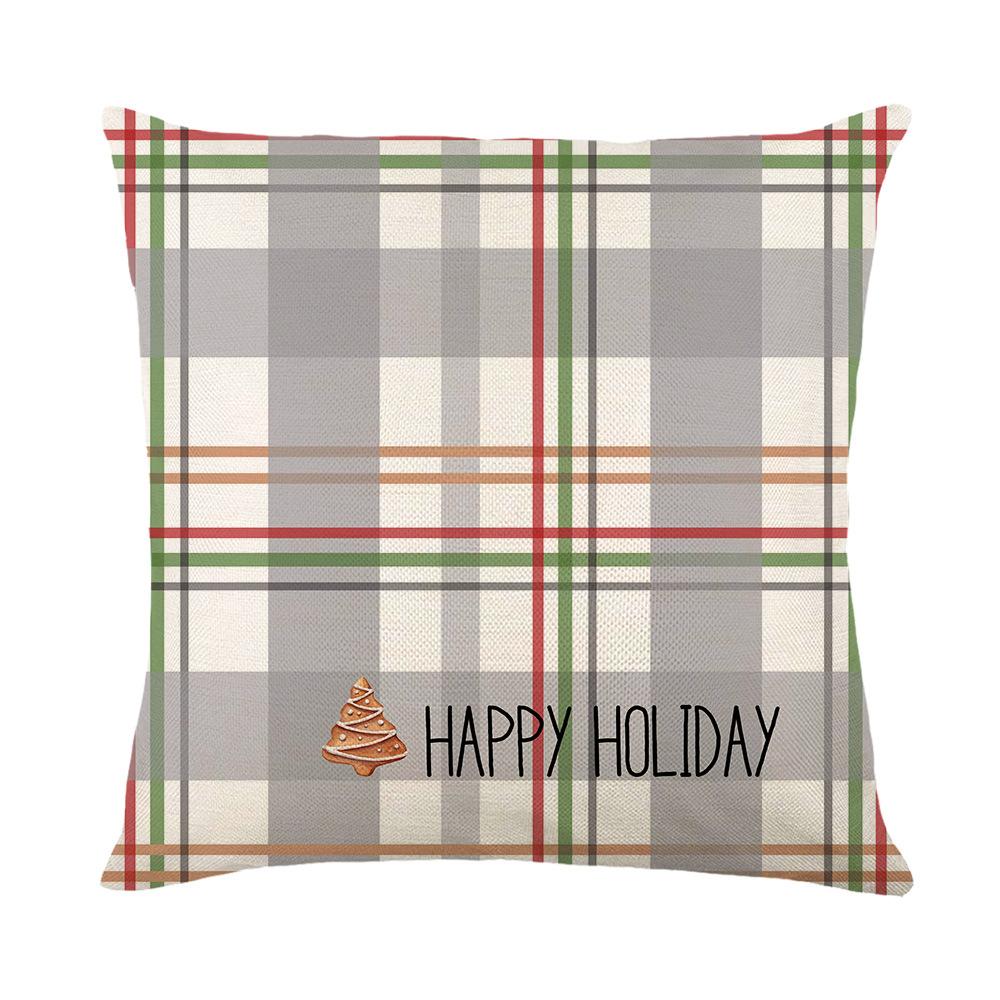 Christmas Print Cushion Cover Pillow Cover Sofa Print Cushion Cover Living Room Print Cushion Cover