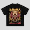 Attack On Titan Colossal Titan Anime Printing T-shirt Men's Clothing Women's 2026 Summer New High Quality Cotton T Shirt