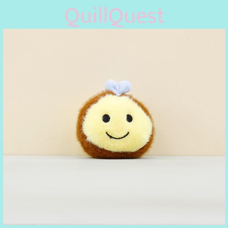 Bee Soft Plush Doll Animal Charm For Bags And Kids Playroom Decor
