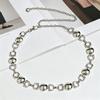 Hanging Plating Heavy Industry Three-dimensional Disc D Buckle Waist Chain Women's Light Luxury Adjustable Skirt Metal Belt High-end Accessories
