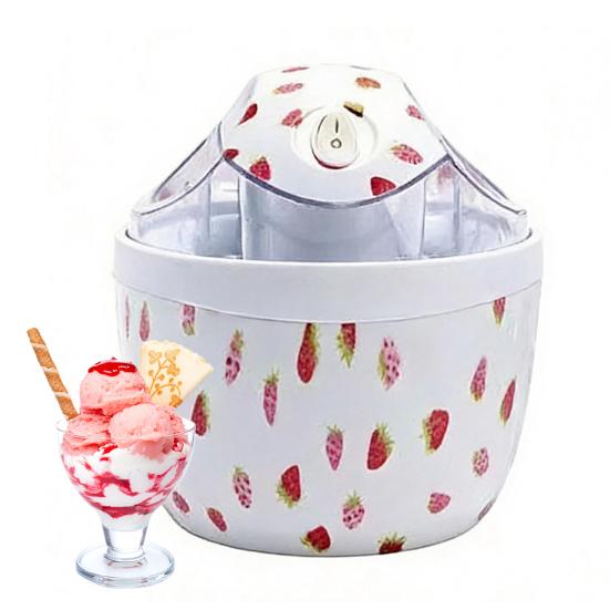 Ice Cream Making Machine Electric One-Touch Ice Cream Maker for Homemade Ice Cream Sorbet Yogurt Easy To Clean Family Dessert Maker Kitchen Essential