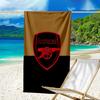 Arsenal Football Club Crest Printed Beach Towel, Super Soft Microfiber, Perfect Gift Birthday, for Pool, Beach, Travel, for family and friends